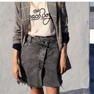 Free People denim skirt